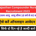 Rajasthan Compounder Nurse